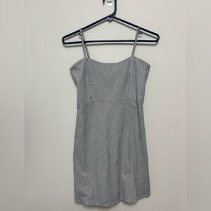Brandy Melville Silver Sheath Dress Sleeveless Spaghetti Strap